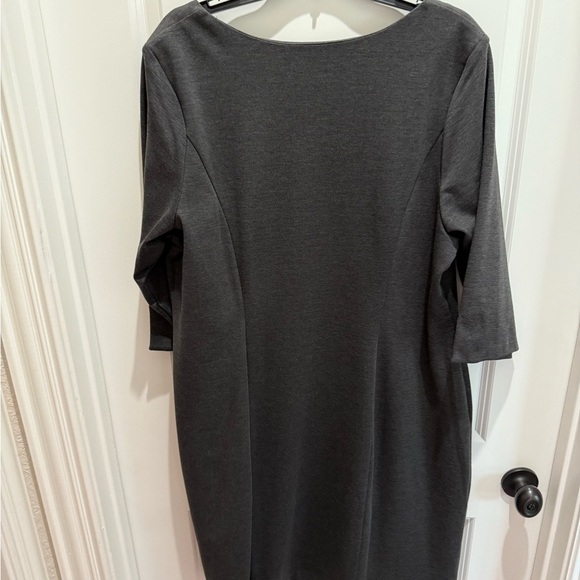Lane Bryant Gray Sheath Dress with Square Neck - Picture 2 of 3